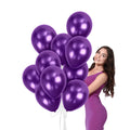 Purple Chrome Balloons - 12 Inch Latex Balloons