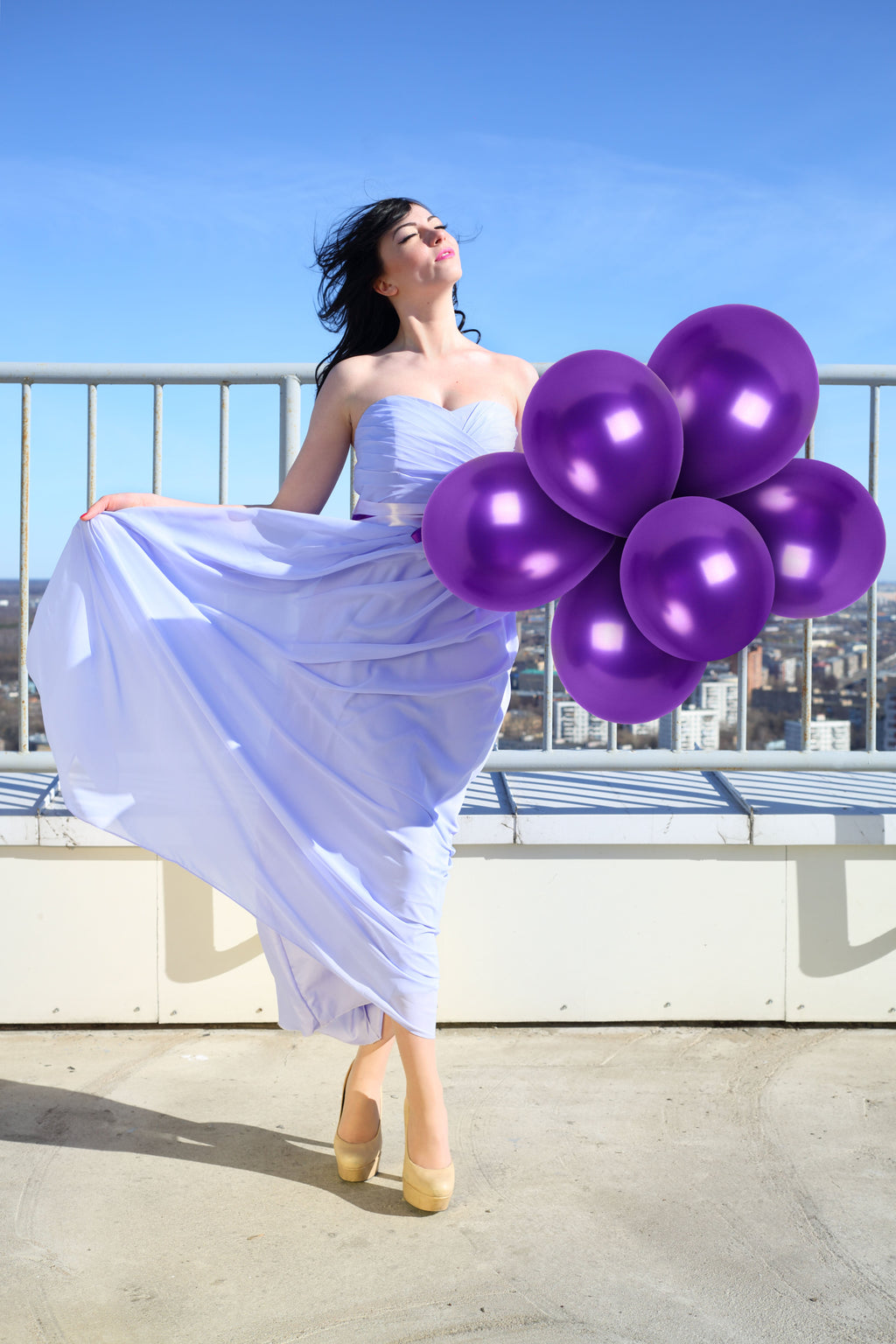 Pearlescent Purple Balloons - 12 Inch Latex Balloons
