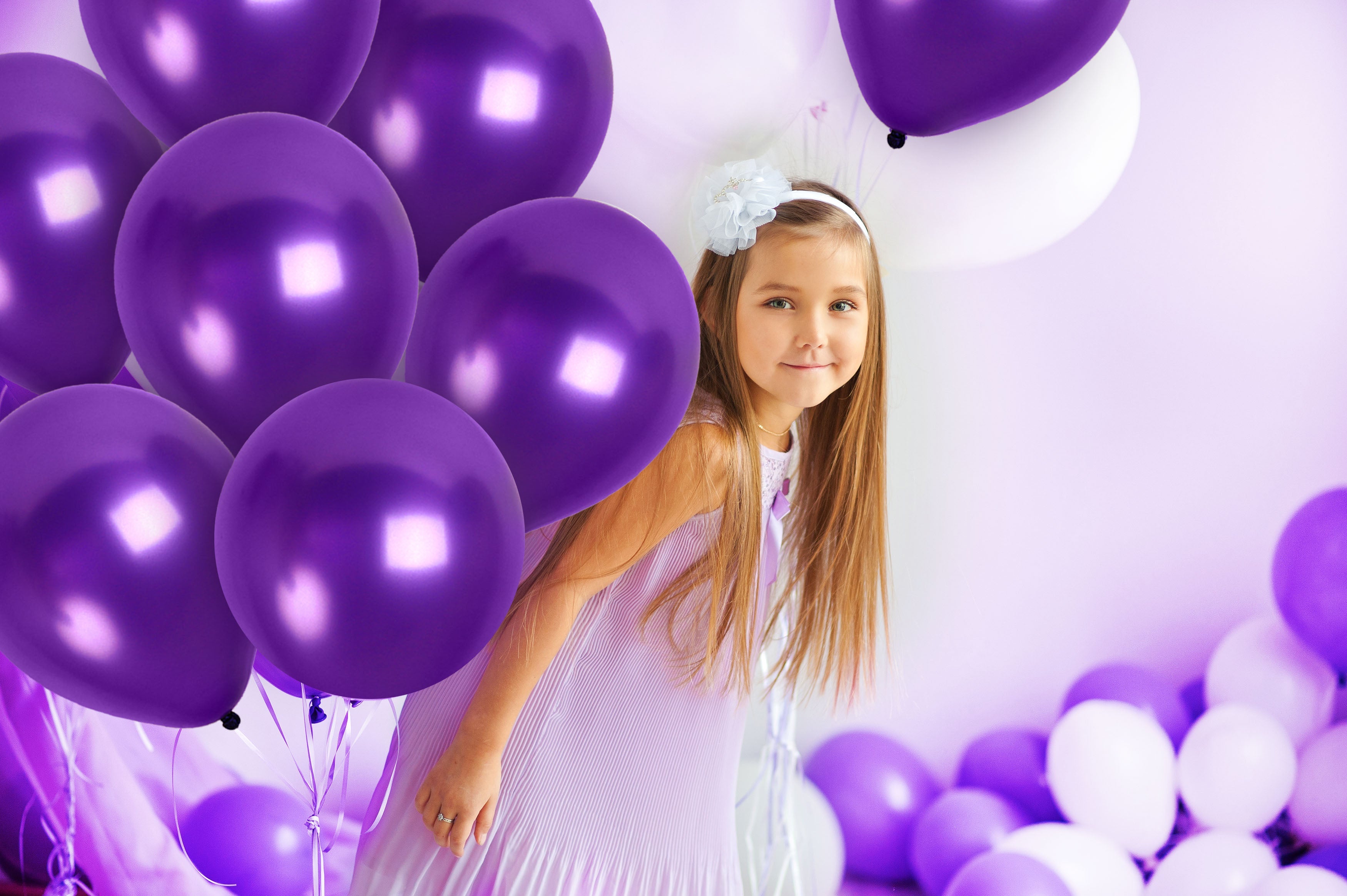 Pearlescent Purple Balloons - 12 Inch Latex Balloons