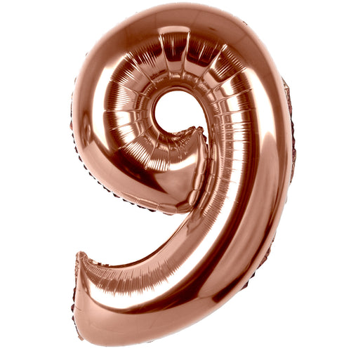 40 Inch Rose Gold Foil Number Balloon