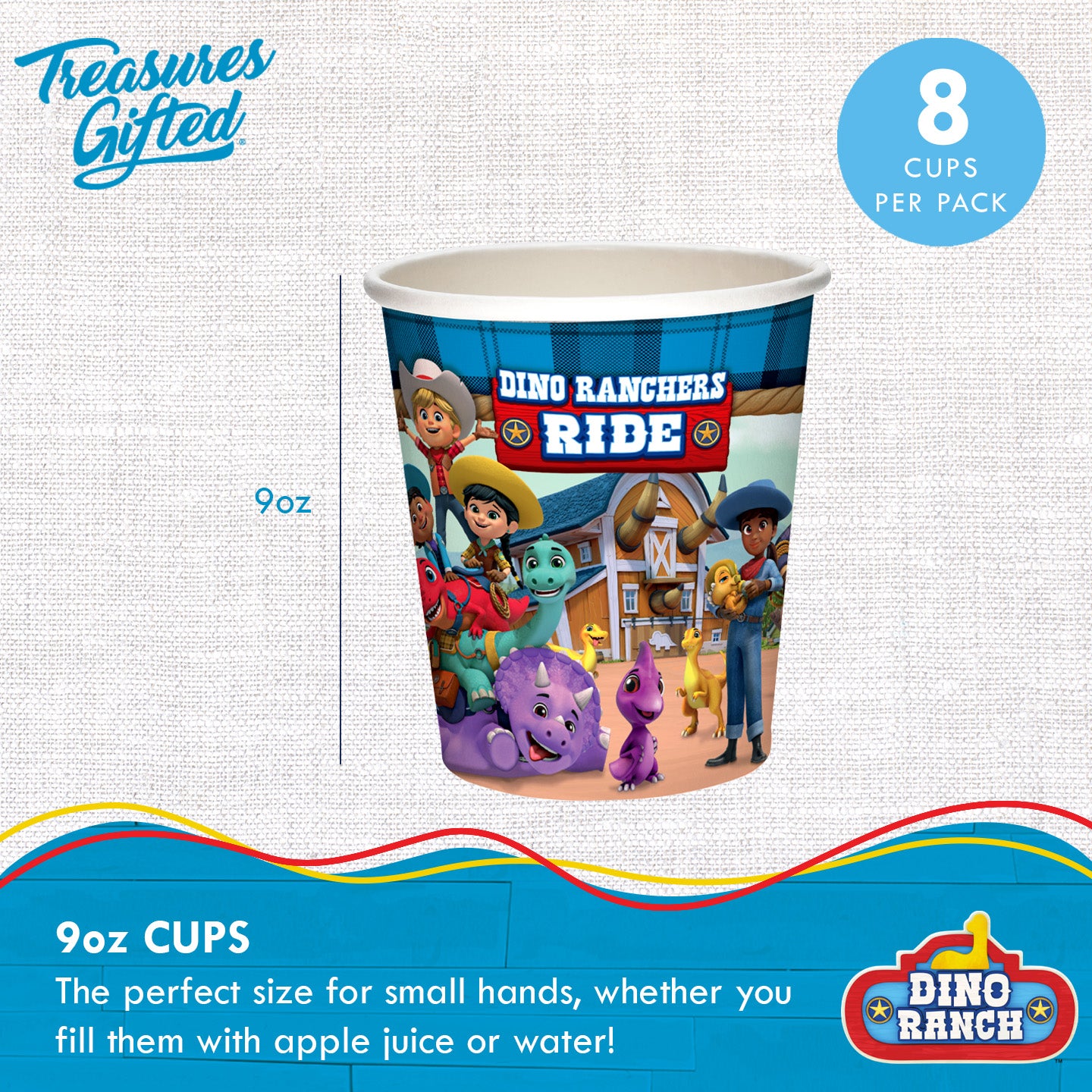 Dino Ranch Party Supplies - Cups