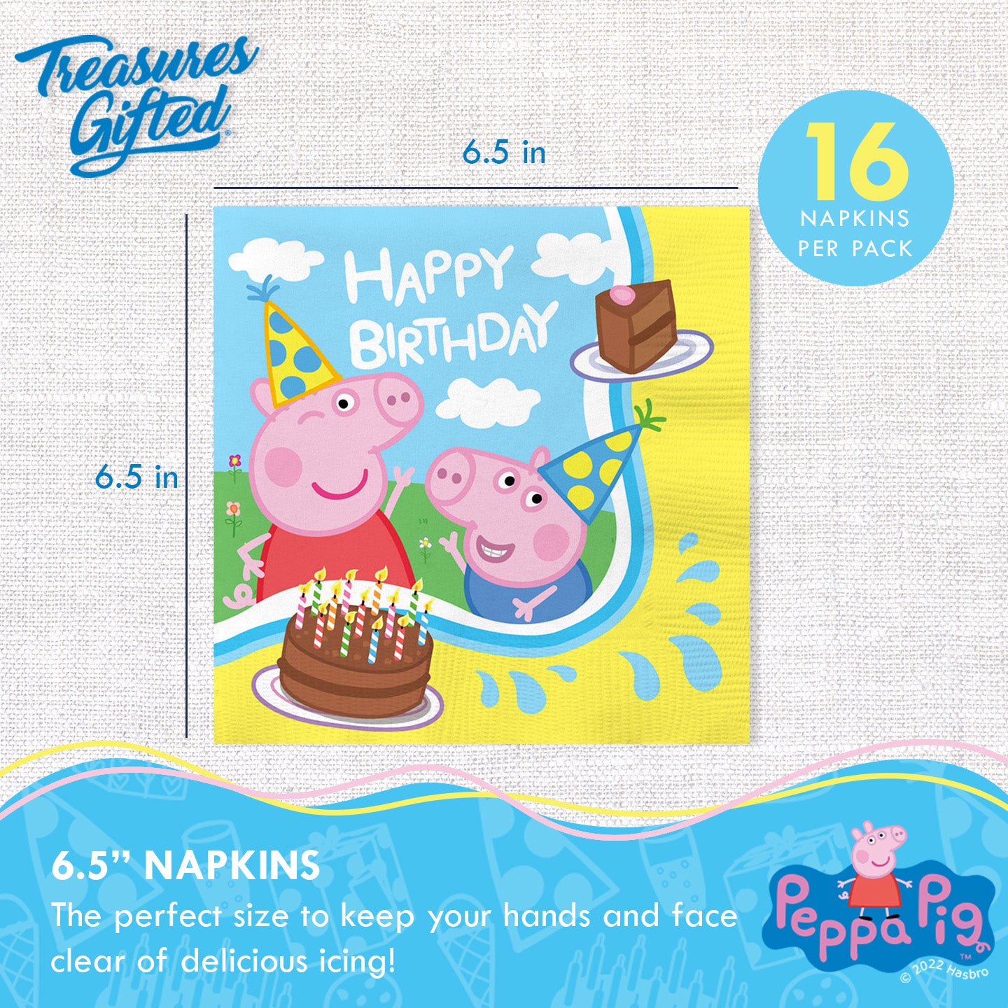 Peppa Pig Napkins - Peppa Pig Party Supplies