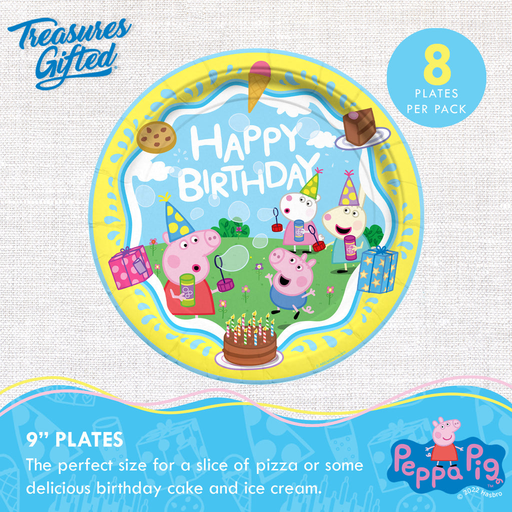 Peppa Pig Plates 9in - Peppa Pig Party Supplies