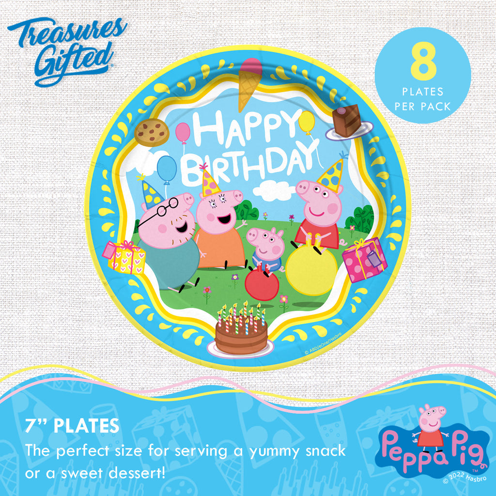 Peppa Pig Plates 7in - Peppa Pig Party Supplies