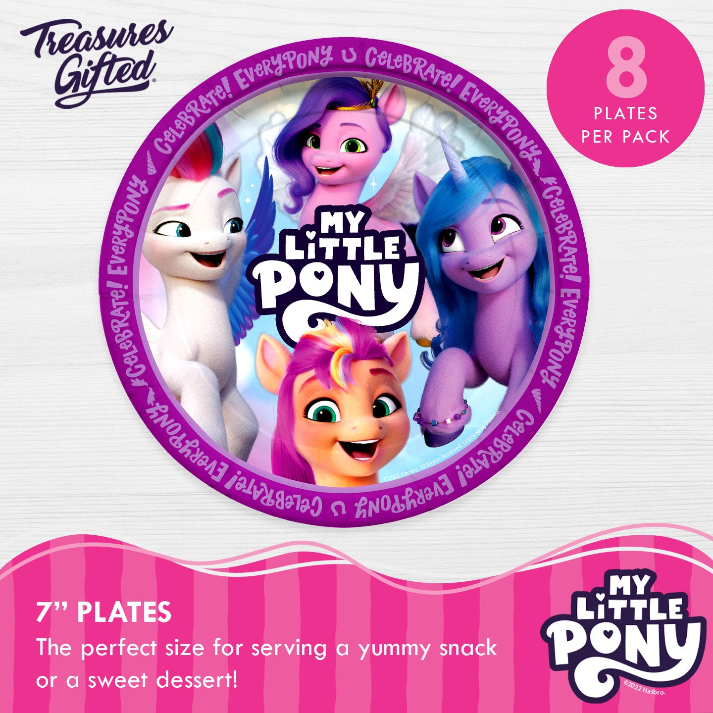 My Little Pony Plates 7in - My Little Pony Party Supplies