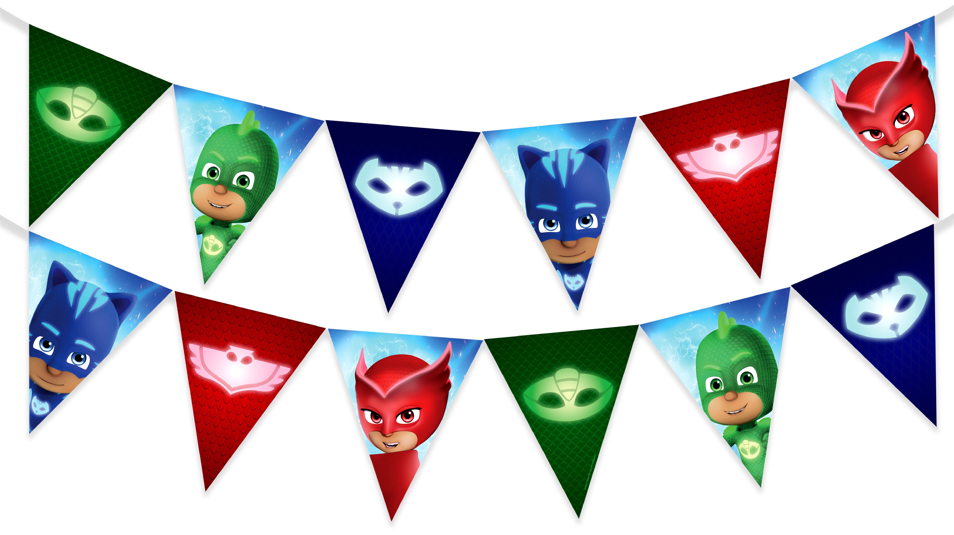 PJ Masks Pennant Banner - PJ Masks Party Supplies