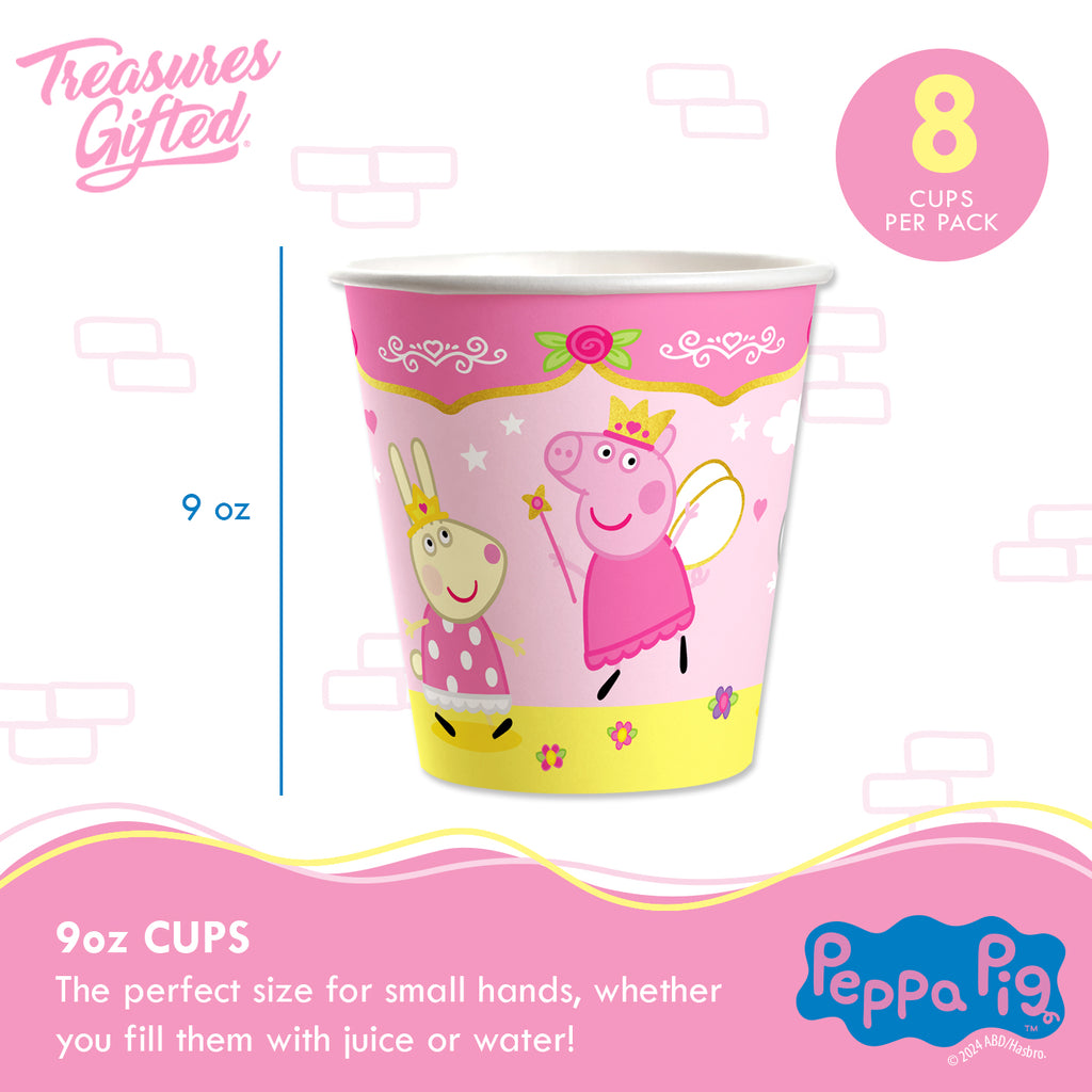 Princess Peppa Pig Cups - Princess Peppa Pig Party Supplies