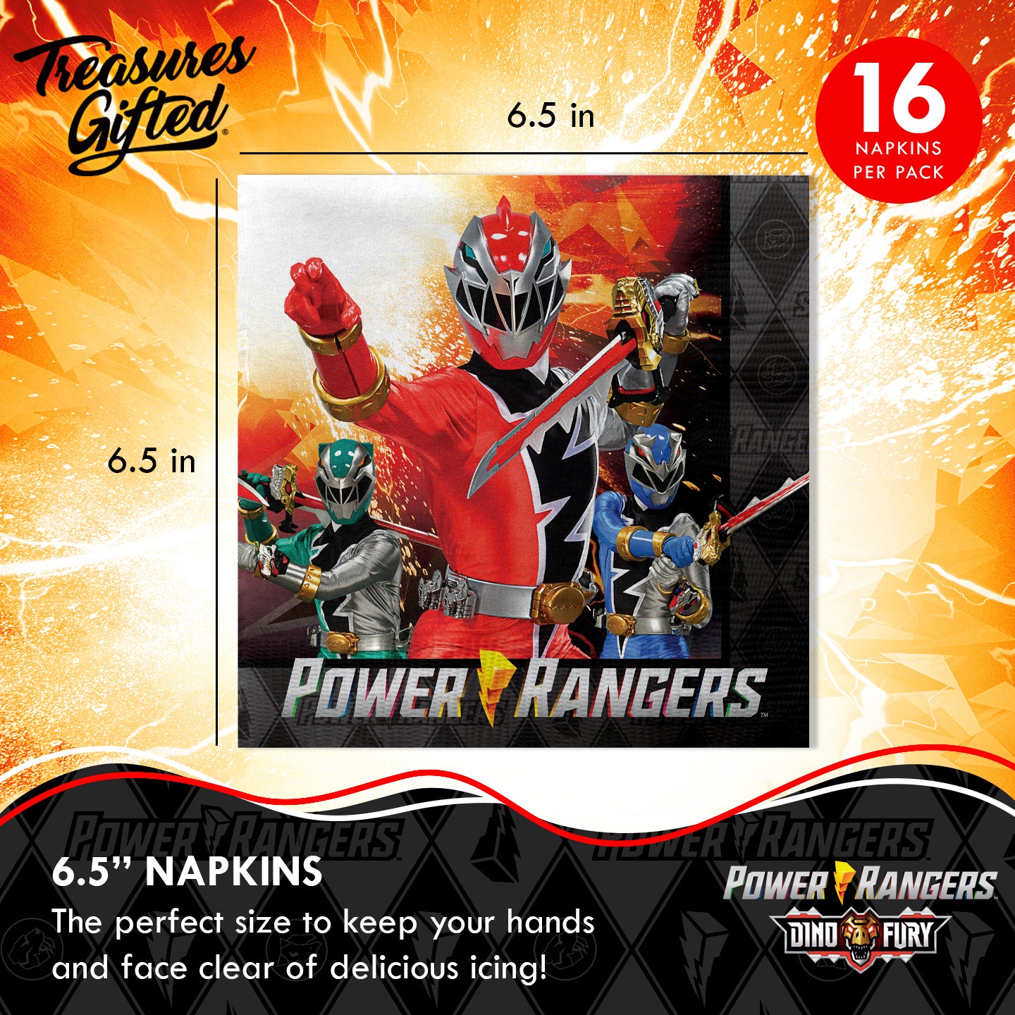 Power Rangers Napkins - Power Rangers Party Supplies