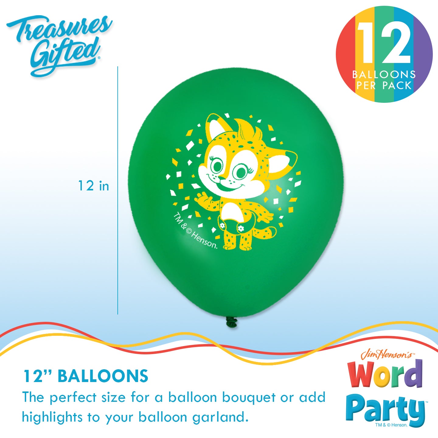 Word Party Balloons - Word Party Birthday Supplies