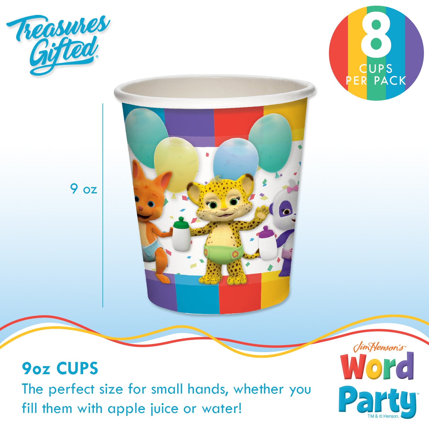 Word Party Cups - Word Party Birthday Supplies