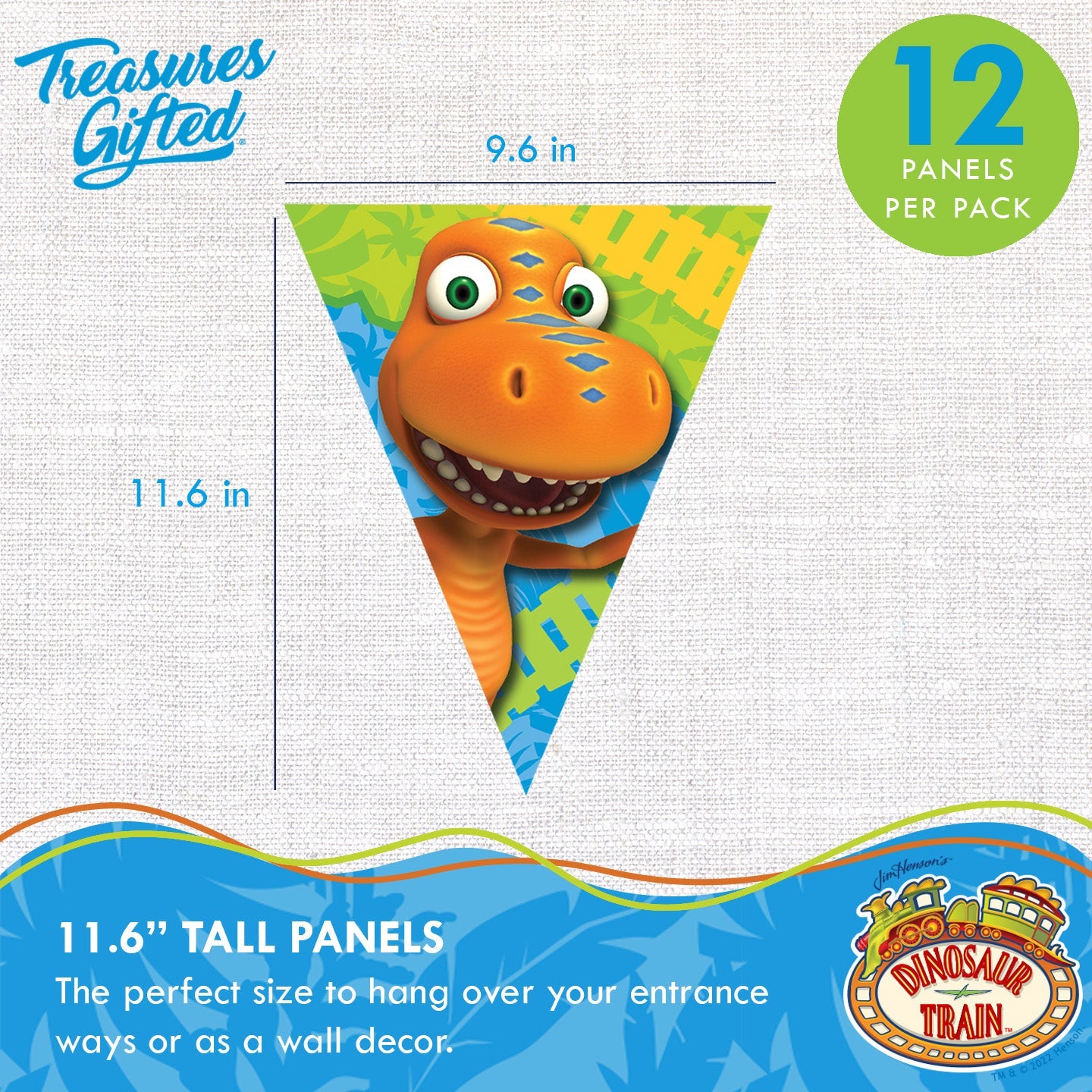 Dinosaur Train Birthday Banner Pennant - Dinosaur Train Party Supplies