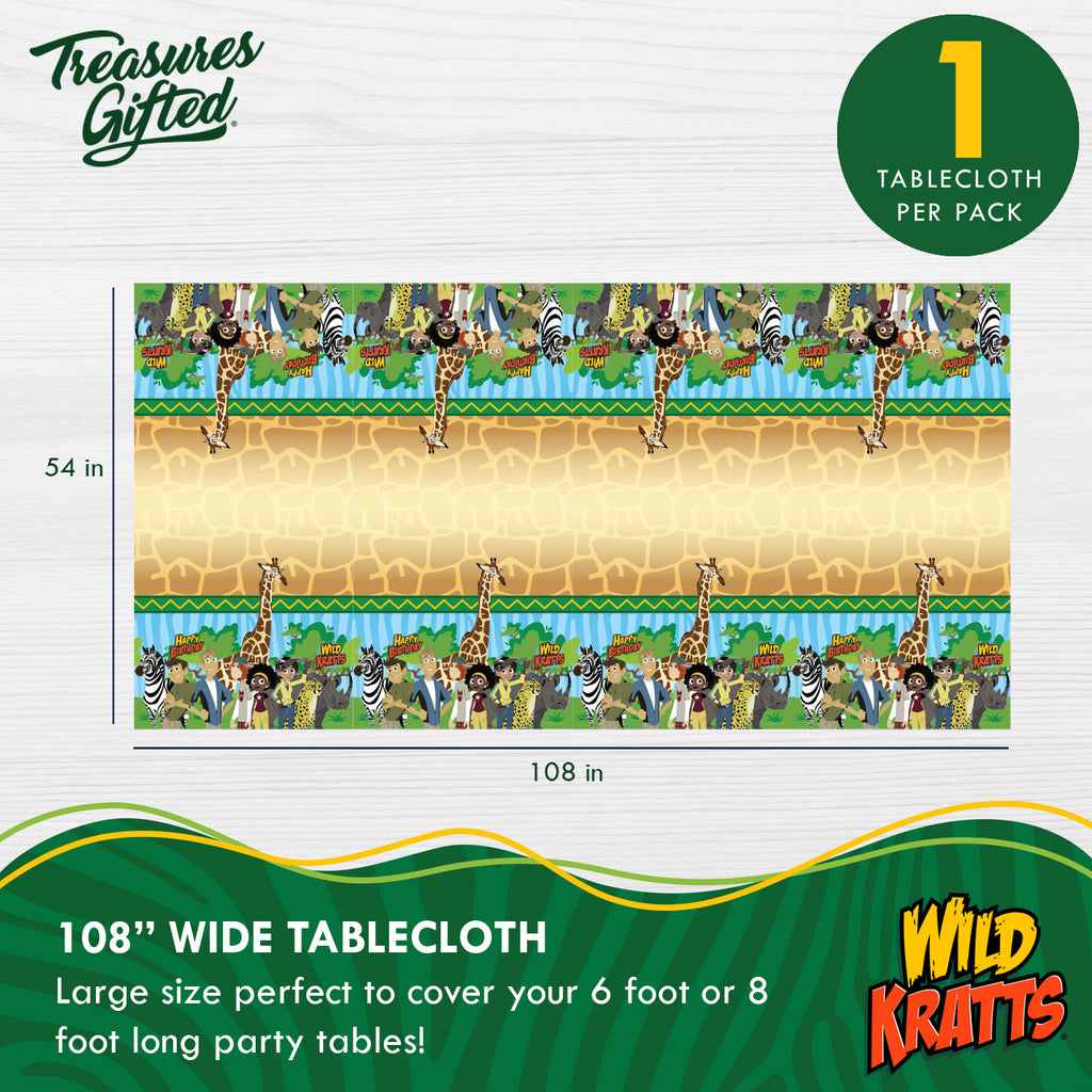 Wild Kratts Tablecloth - Wild Kratts Party Supplies