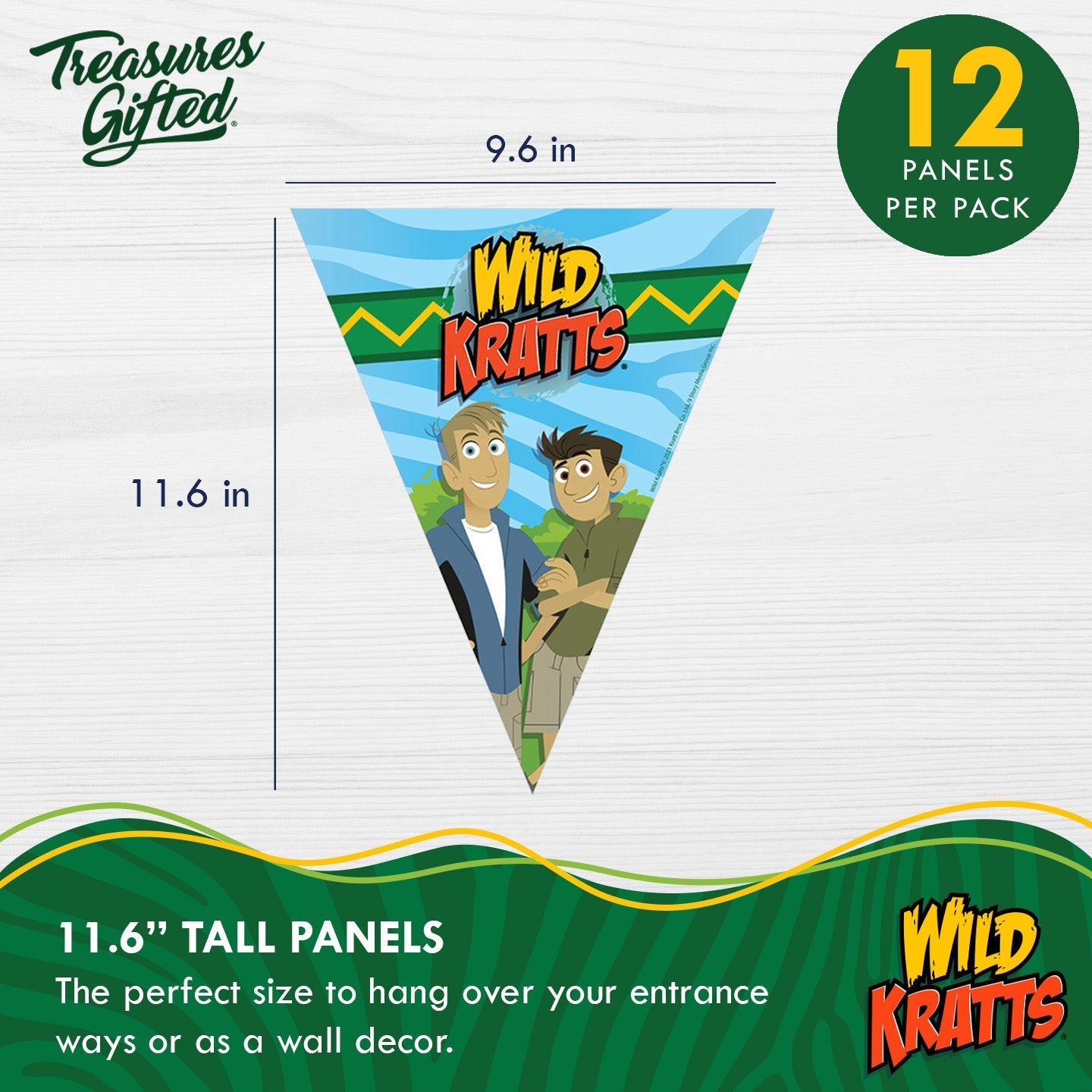 Wild Kratts Birthday Banner Pennant - Wild Kratts Party Supplies