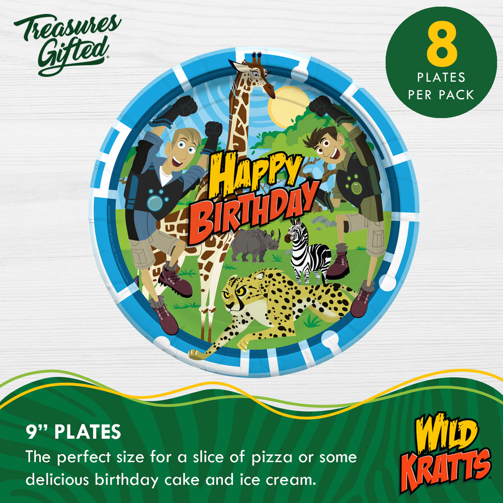 Wild Kratts Plates 9in - Wild Kratts Party Supplies