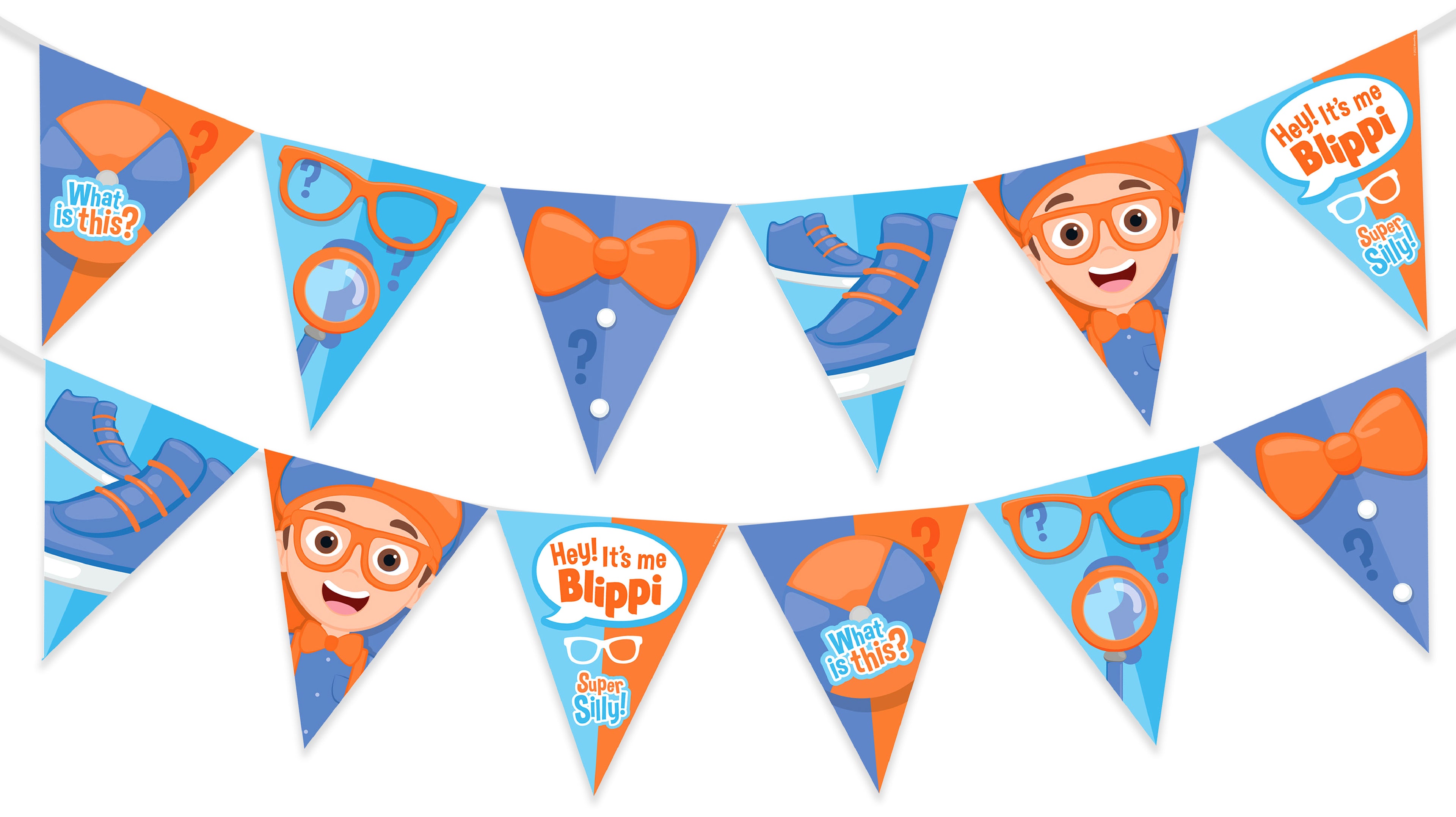 Blippi Birthday Banner Pennant - Blippi Party Supplies