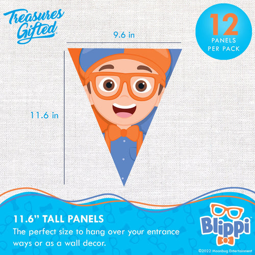 Blippi Birthday Banner Pennant - Blippi Party Supplies