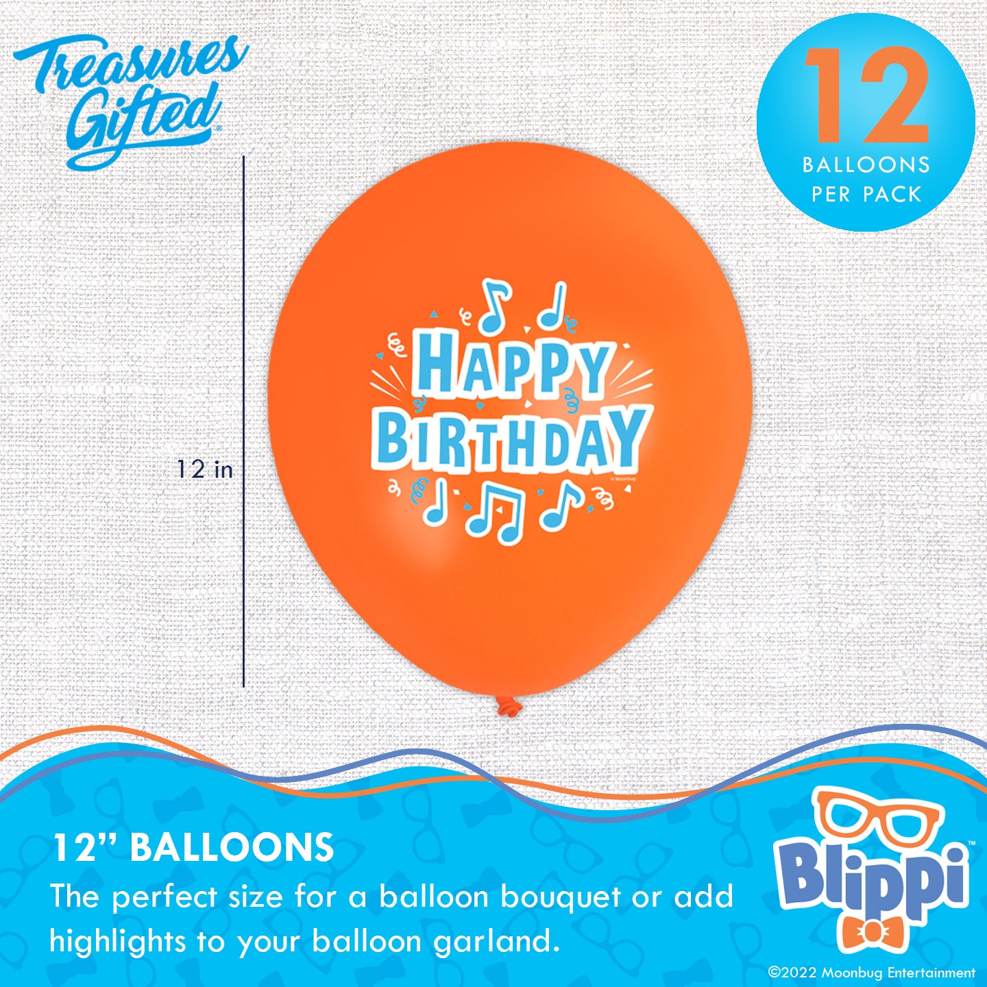 Blippi Balloon Party Bouquet - Blippi Party Supplies