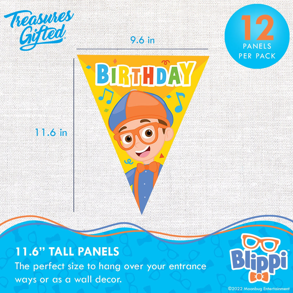 Blippi Birthday Banner Pennant - Blippi Party Supplies