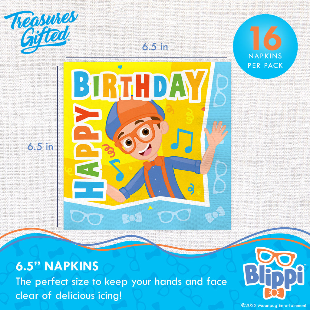 Blippi Party Napkins - Blippi Party Supplies