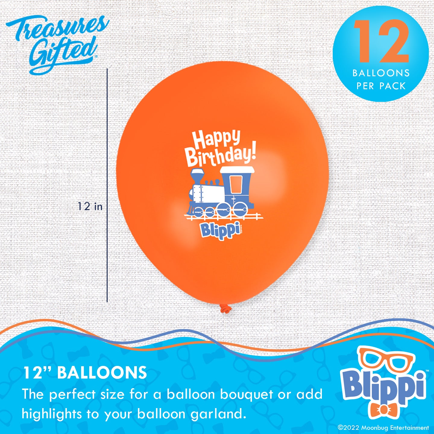 Blippi Balloon Party Bouquet Vehicle - Blippi Party Supplies