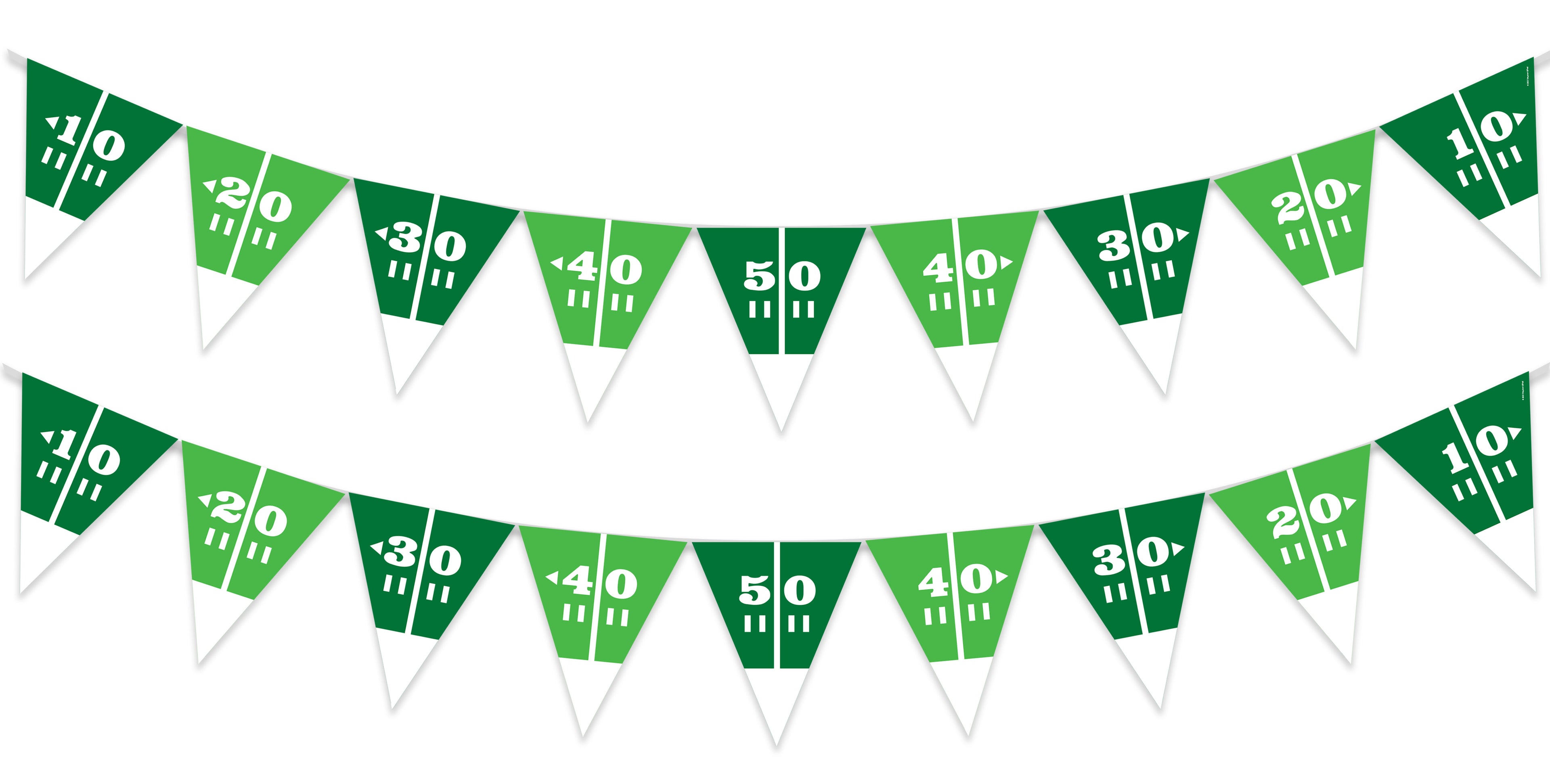 Football Birthday Party Supplies - Pennant Banner