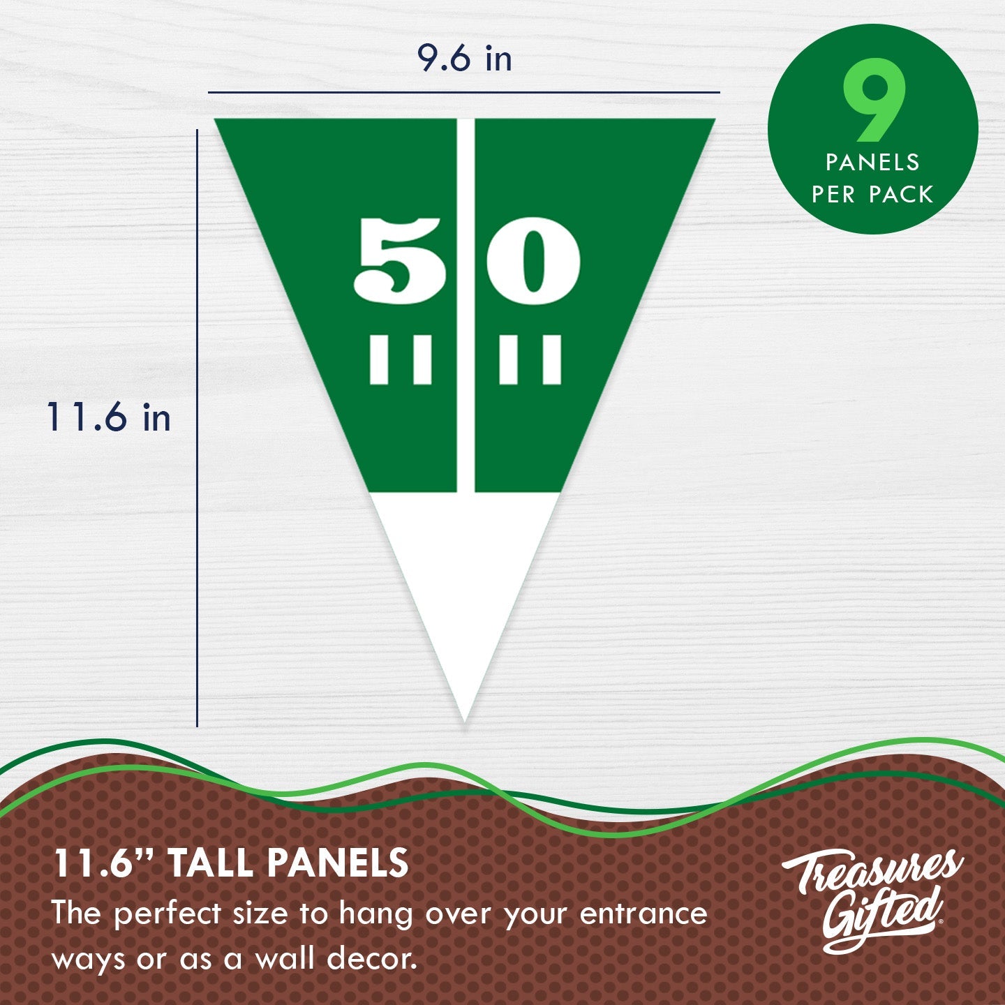 Football Birthday Party Supplies - Pennant Banner