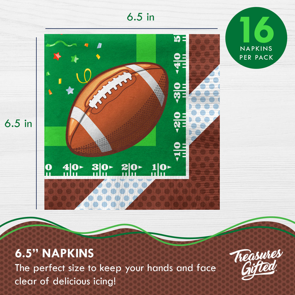 Football Birthday Party Supplies - Napkins