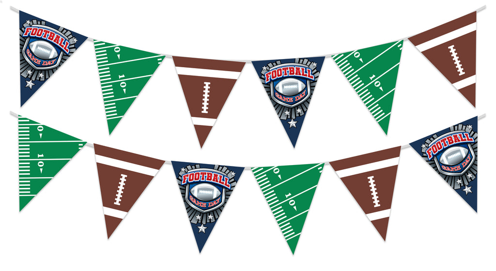 Football Banner Pennant - Football Party Supplies