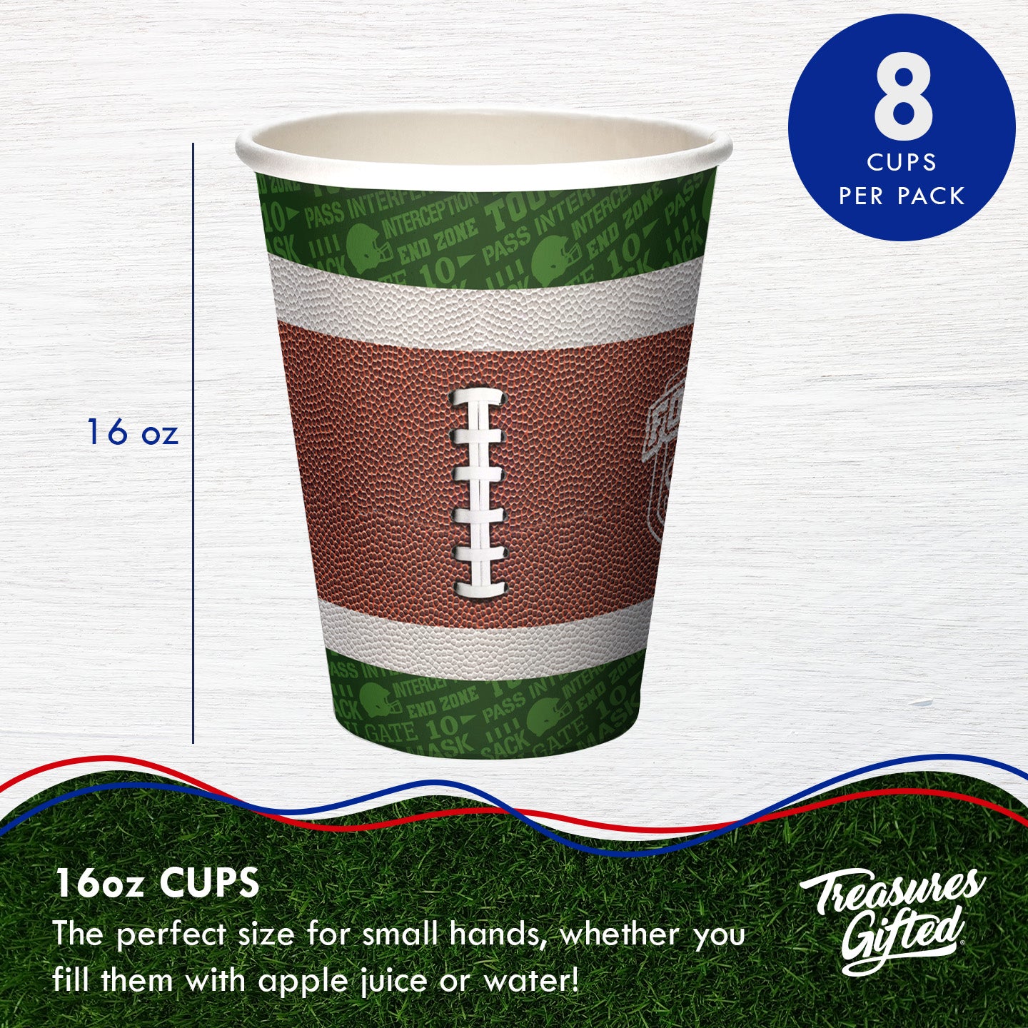 Football Cups - Football Birthday Party Supplies