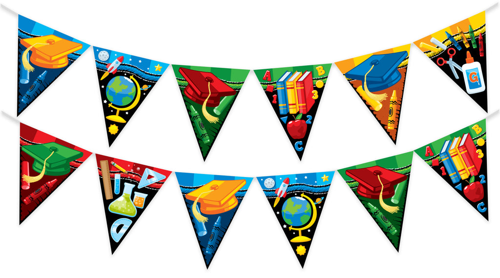 Kindergarten Graduation Banner Pennant - Kindergarten Graduation Party Decorations