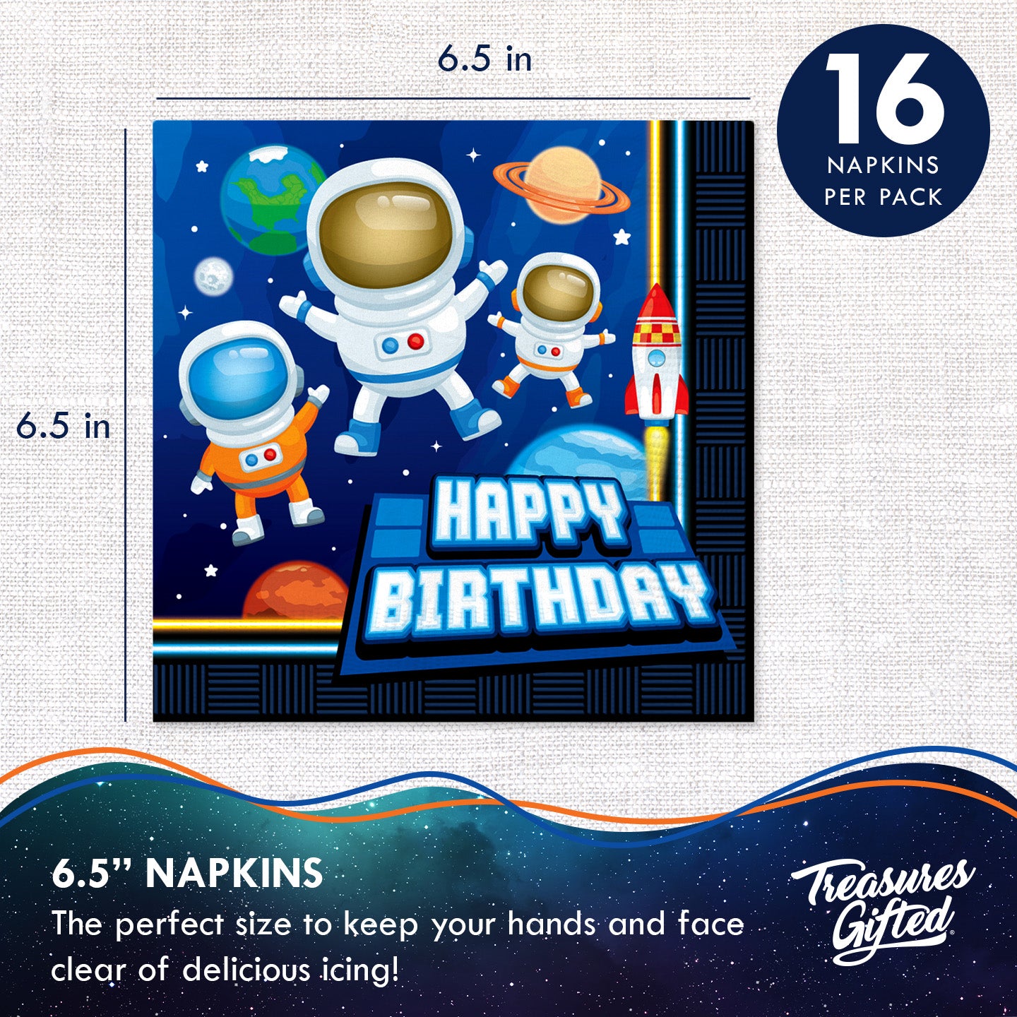 Outer Space Napkins - Outer Space Party Supplies