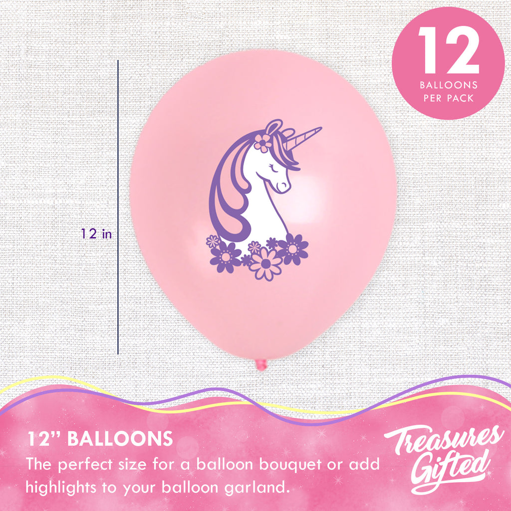 Unicorn Balloon Bouquet - Rainbow Unicorn Party Supplies