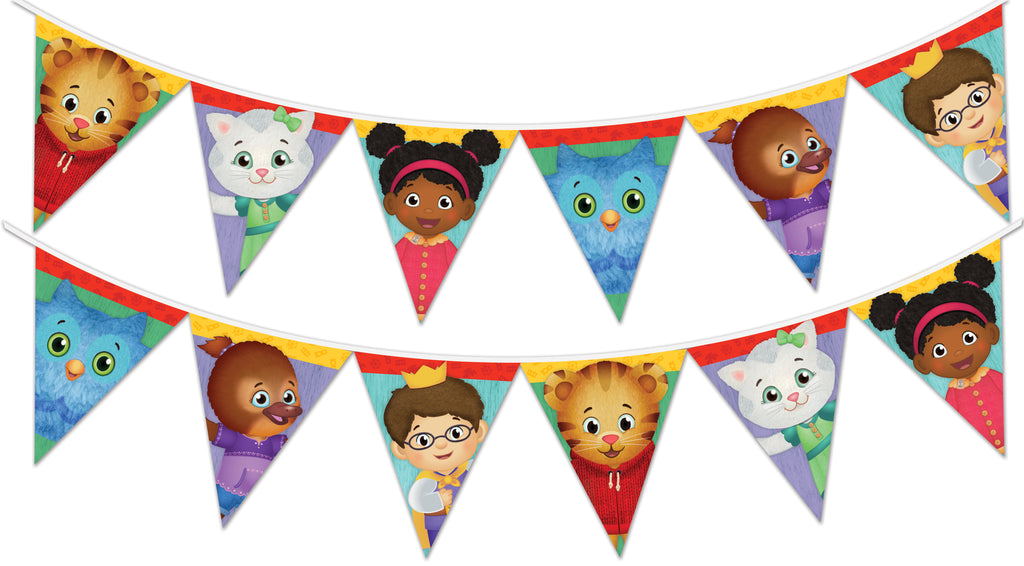 Daniel Tiger Birthday Banner Pennant - Daniel Tiger Birthday Supplies