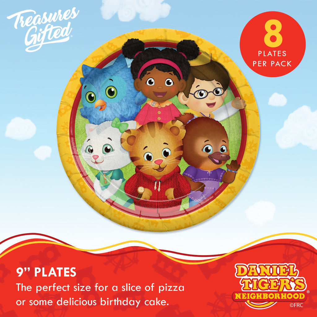 Daniel Tiger Plates 9in - Daniel Tiger Birthday Supplies