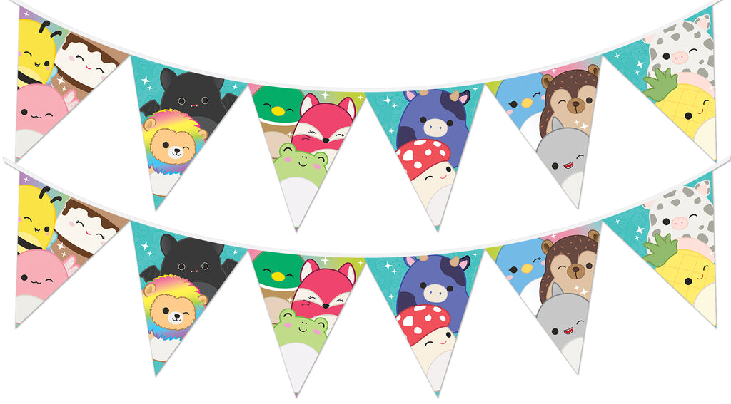 Squishmallows Birthday Banner Pennant - Squishmallows Party Decorations