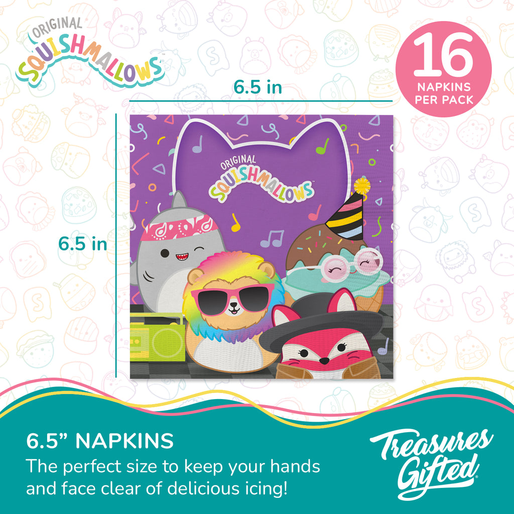 Club Squishmallows Napkins - Club Squishmallows Party Decorations