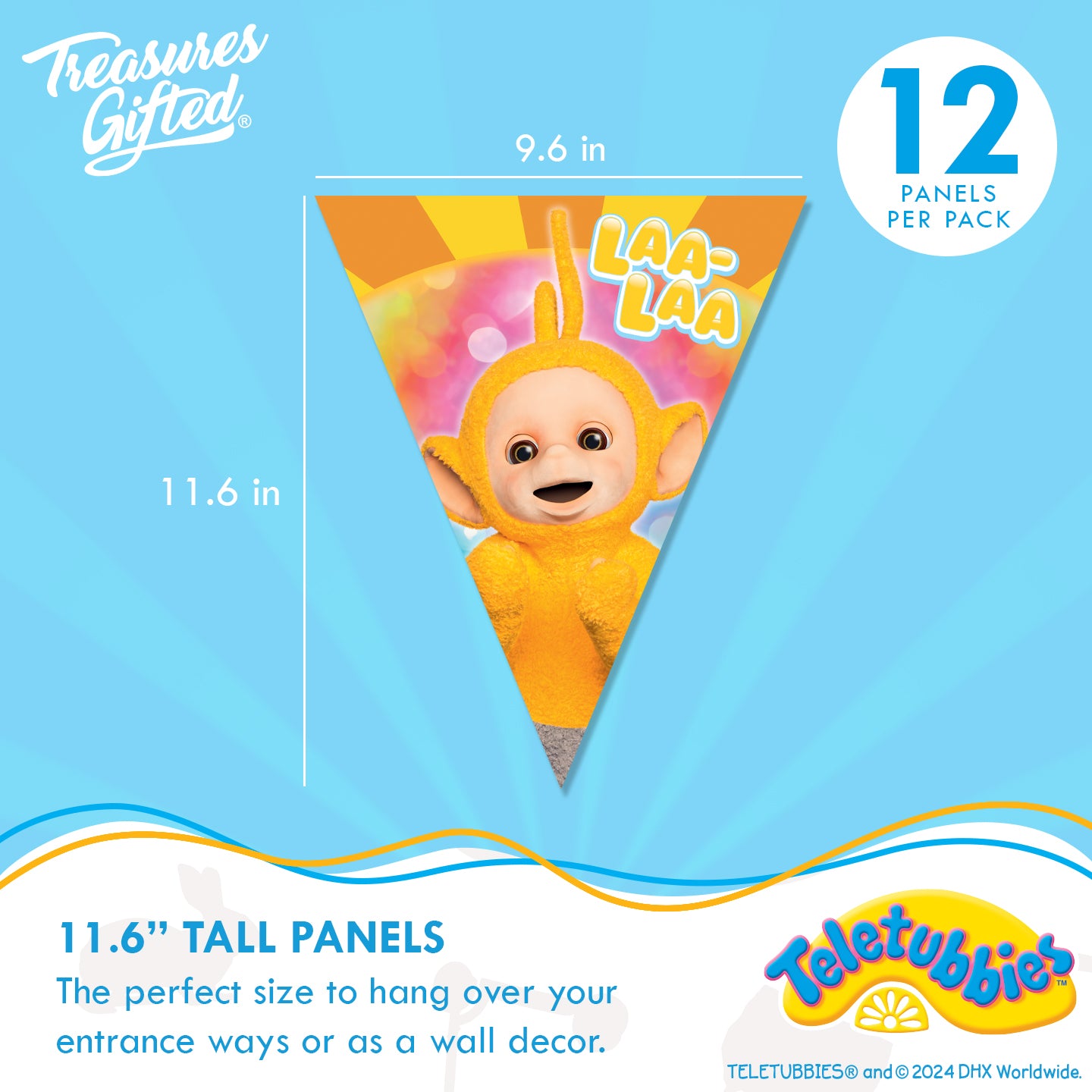 Teletubbies Birthday Banner Pennant - Teletubbies Party Decorations