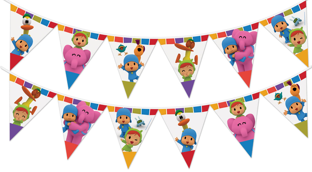 Pocoyo Birthday Banner Pennant - Pocoyo Party Supplies