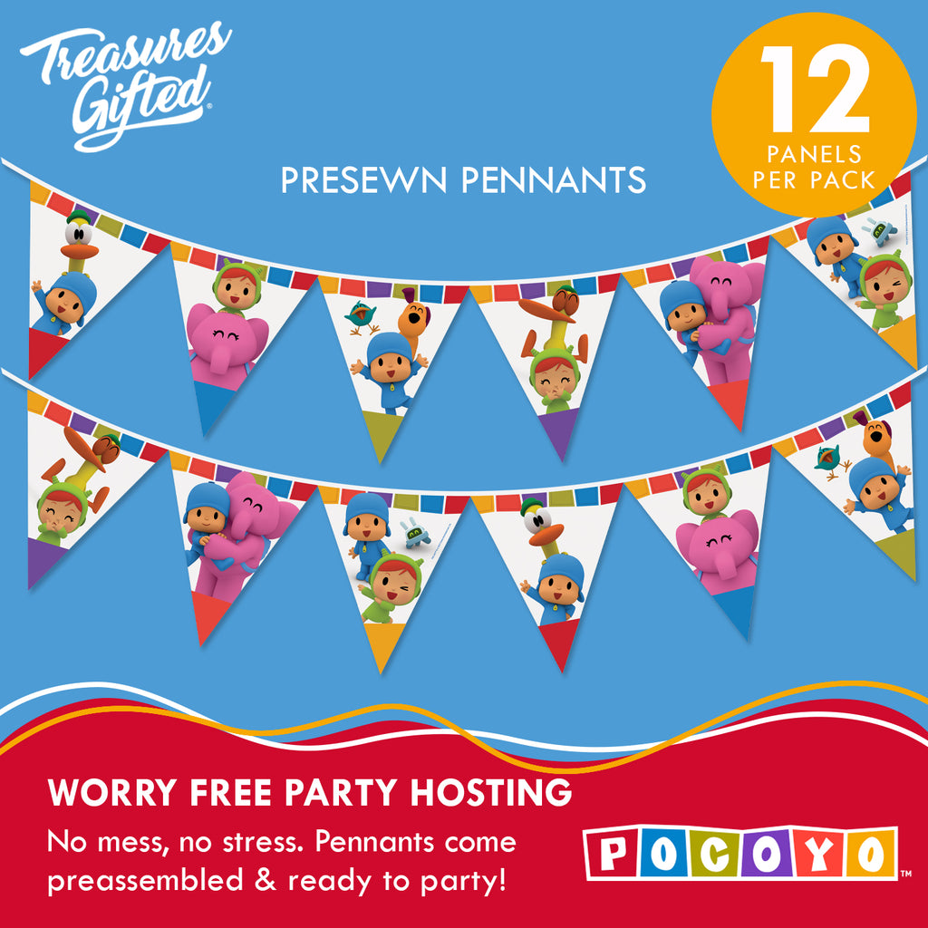 Pocoyo Birthday Banner Pennant - Pocoyo Party Supplies