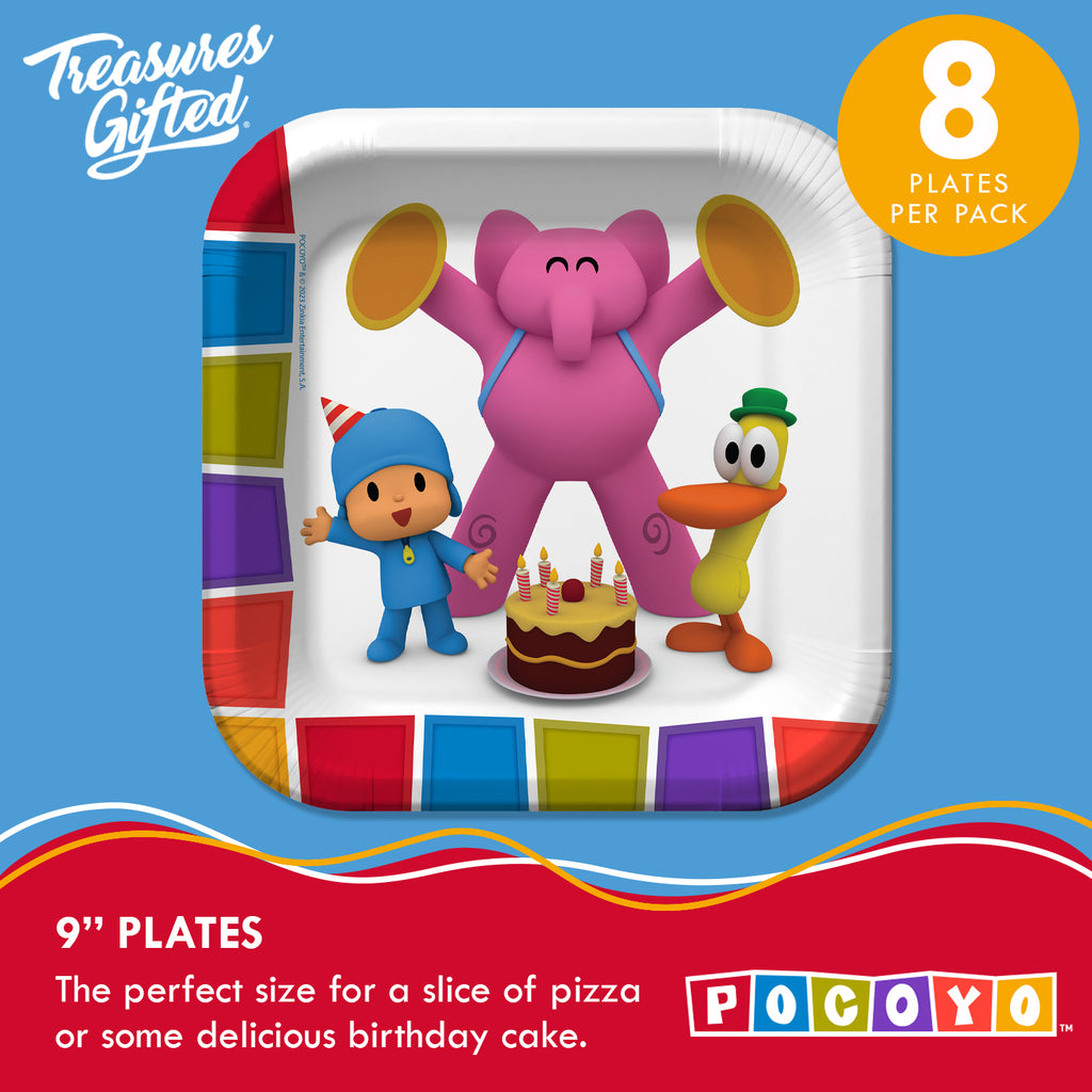 Pocoyo Plates 9in - Pocoyo Party Supplies