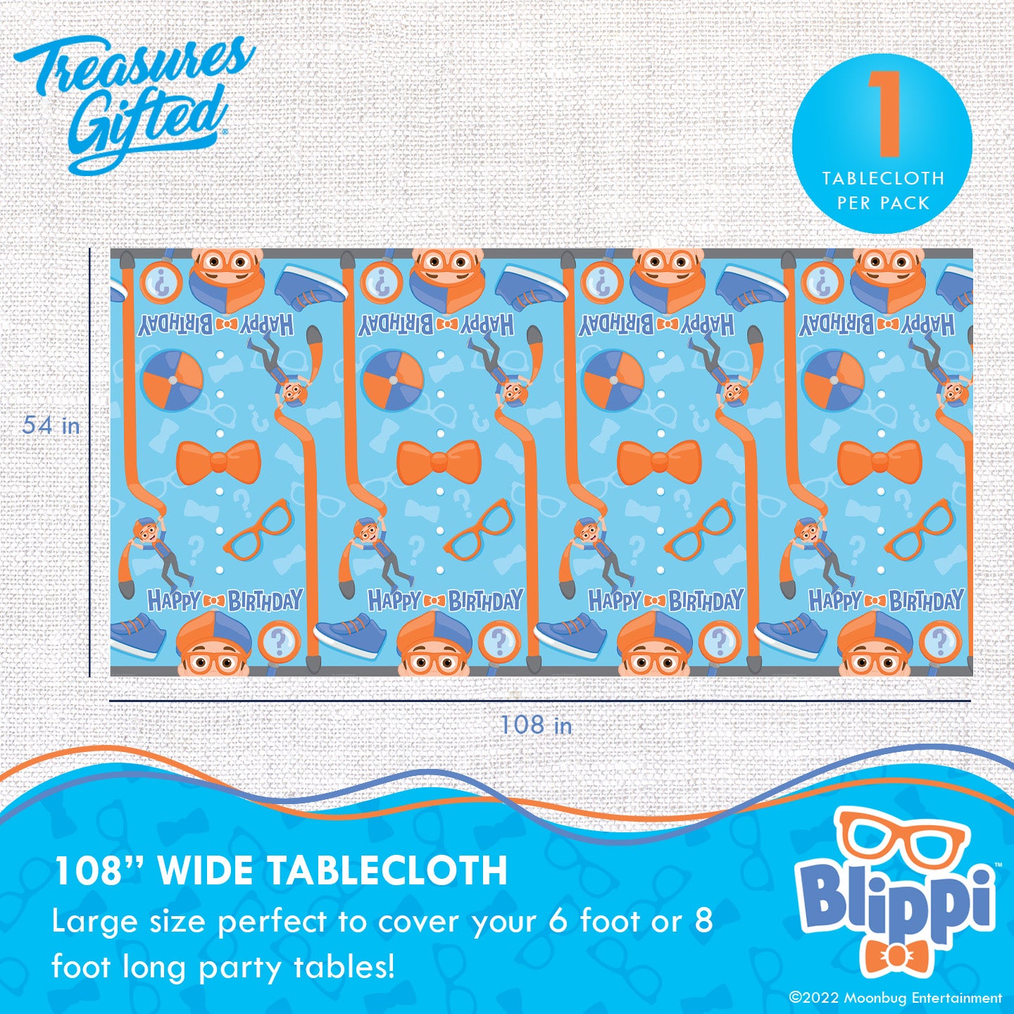 Blippi Tablecloth - Blippi Party Supplies