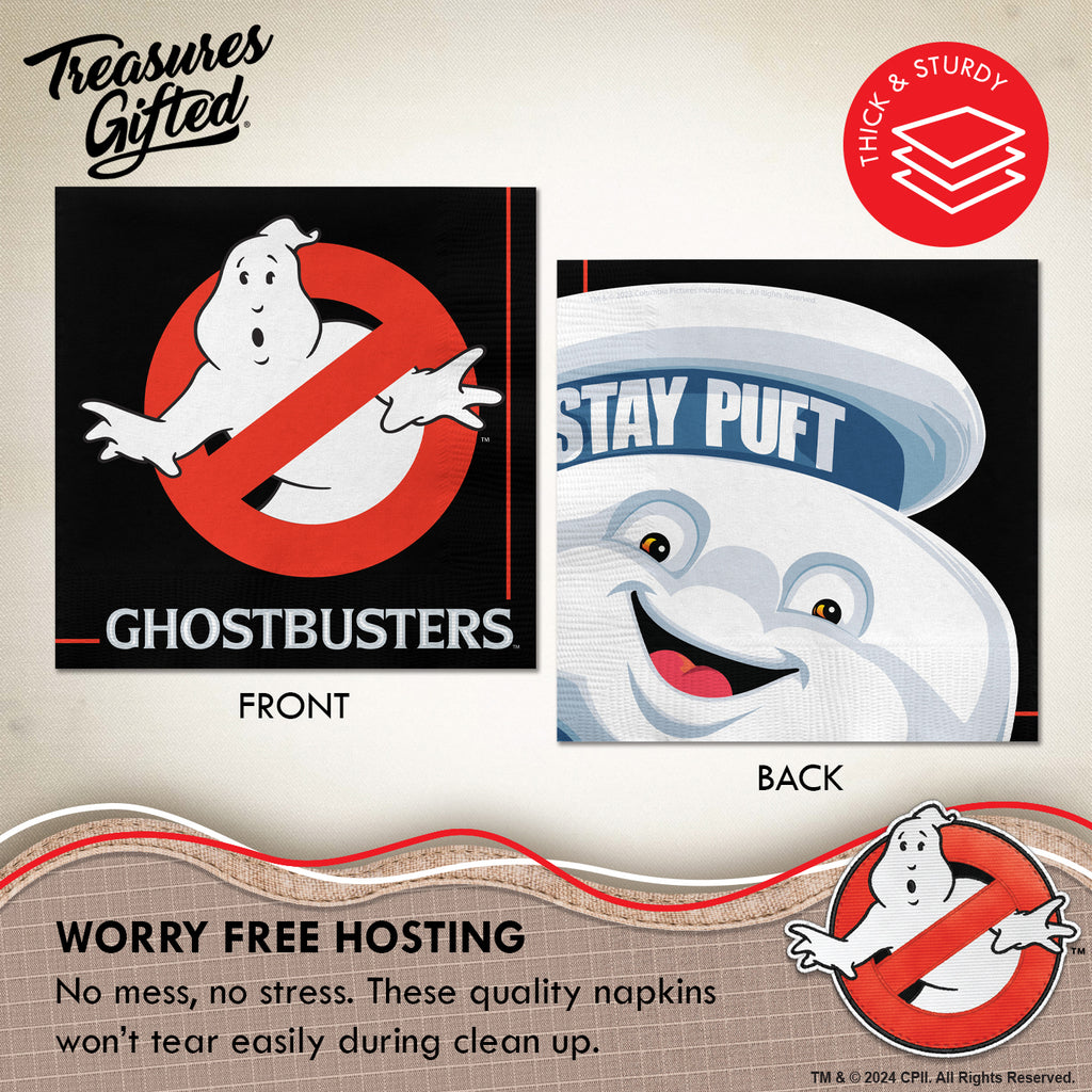 Ghostbusters Party Supplies Tableware Starter Set for 16 Guests