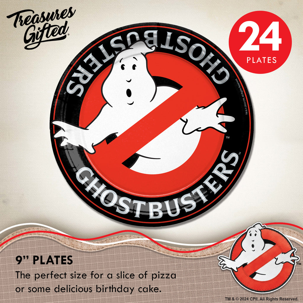 Ghostbusters Party Supplies Tableware Deluxe Set for 24 Guests