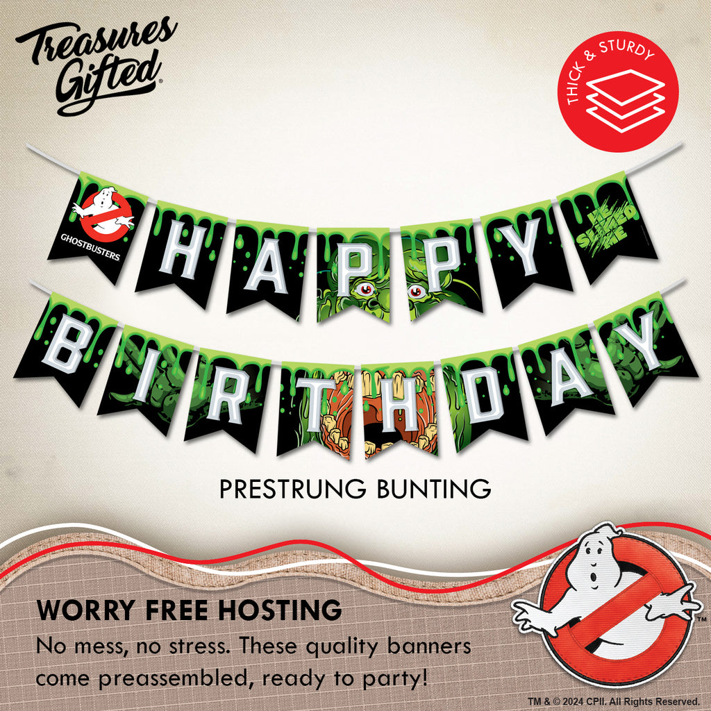 Ghostbusters Birthday Banner - Ghostbusters Party Supplies