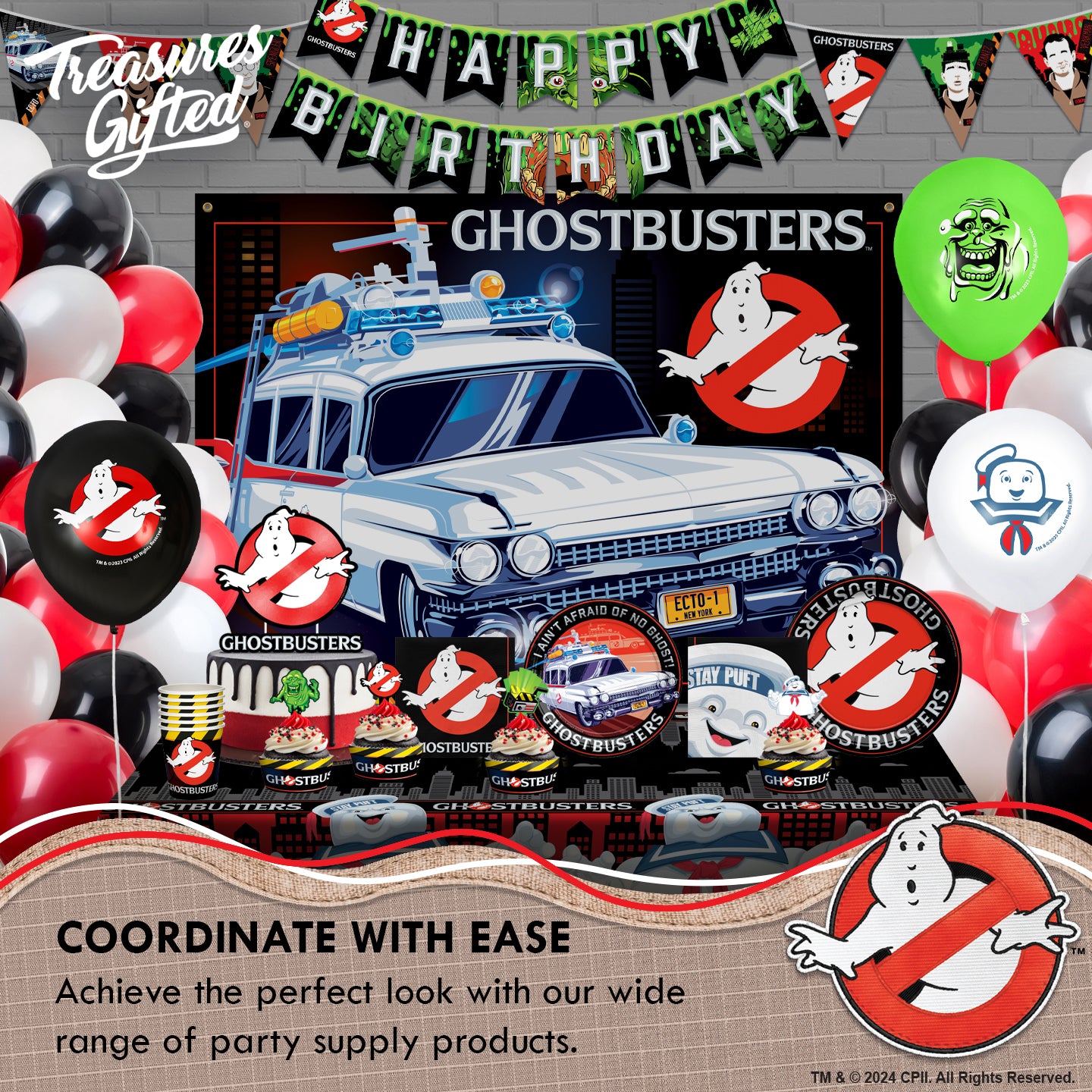 Ghostbusters Birthday Banner - Ghostbusters Party Supplies