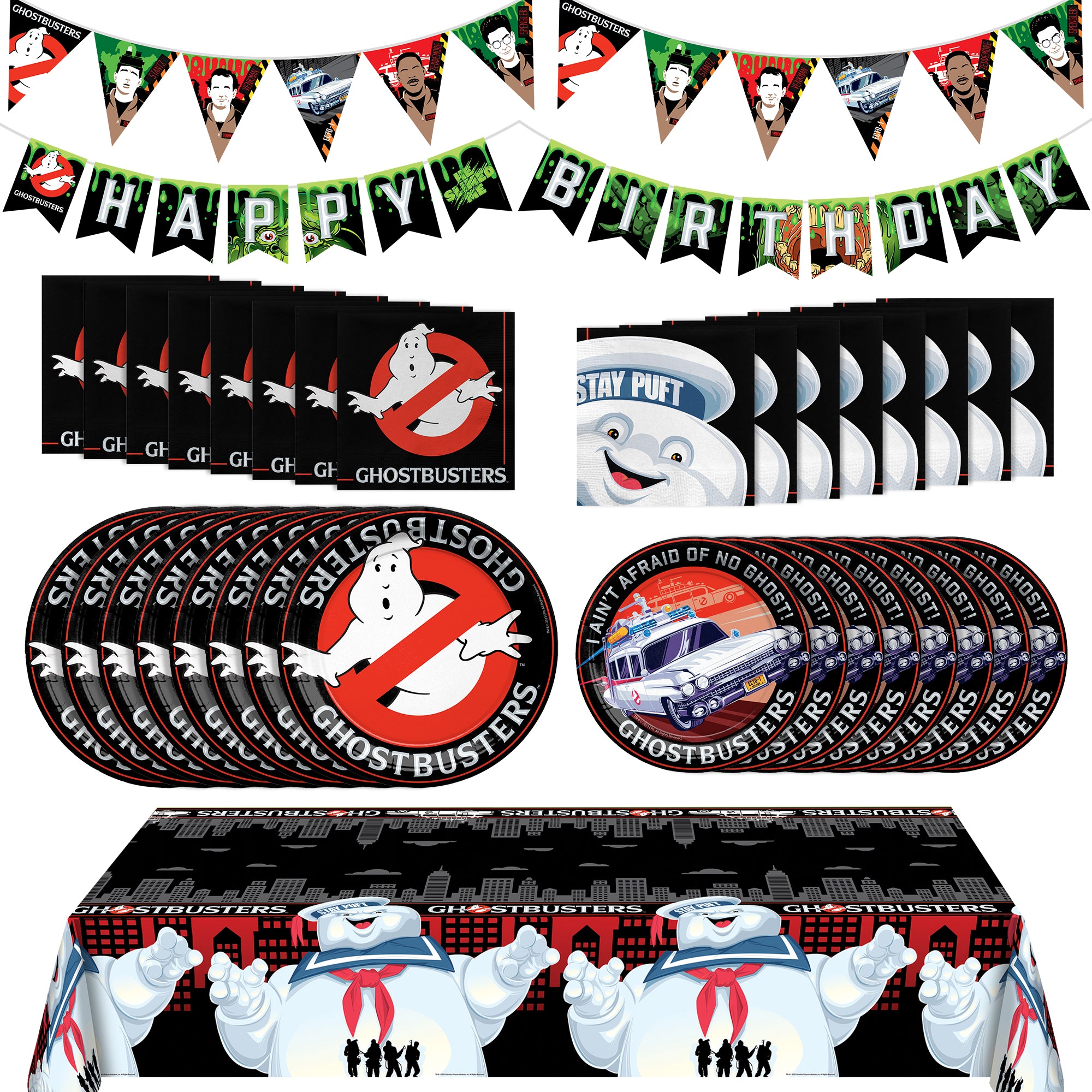 Ghostbusters Party Supplies Complete Set for 24 Guests