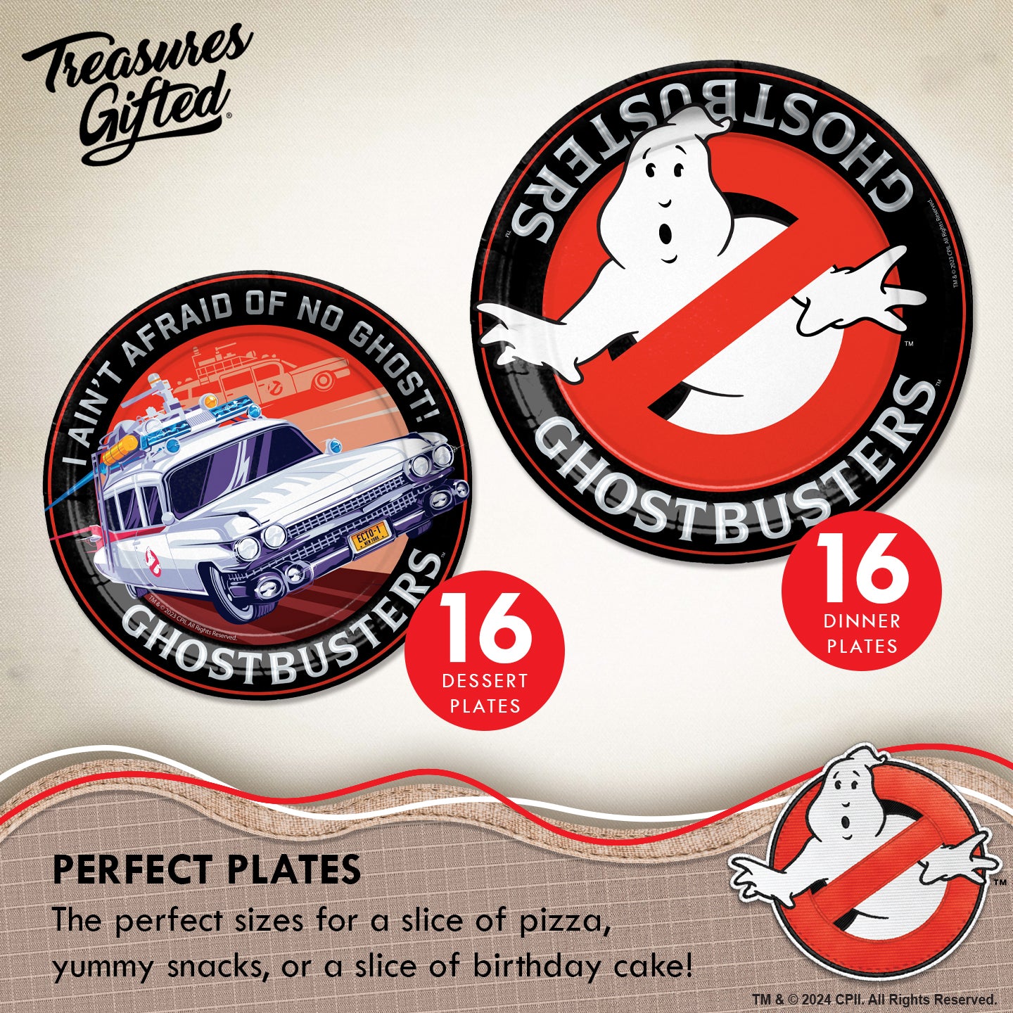 Ghostbusters Party Supplies Complete Set for 16 Guests