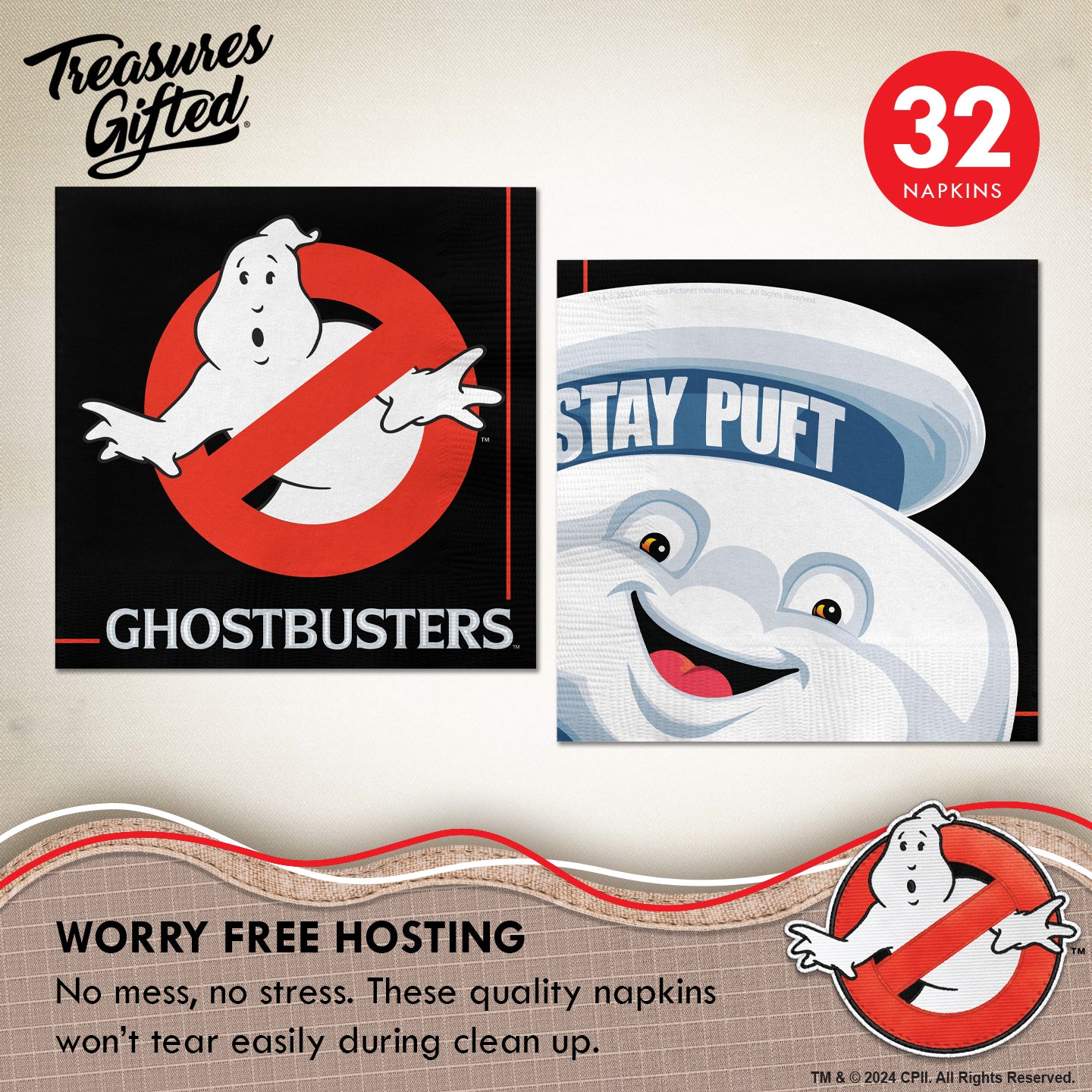 Ghostbusters Party Supplies Complete Set for 24 Guests