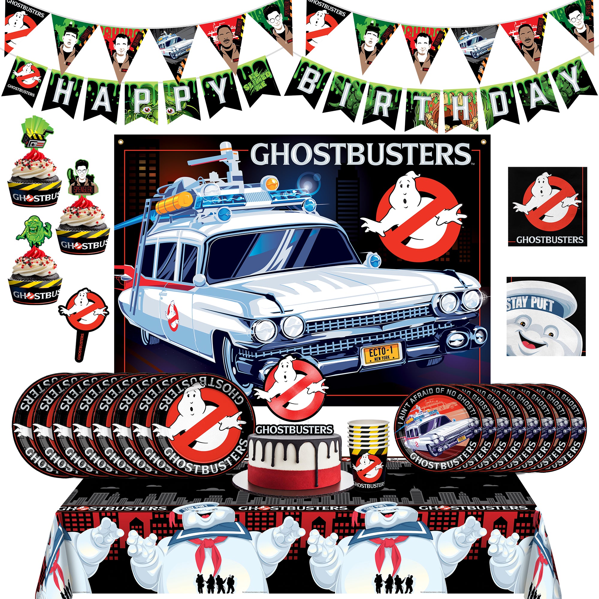 Ghostbusters Party Supplies Ultimate Set for 24 Guests