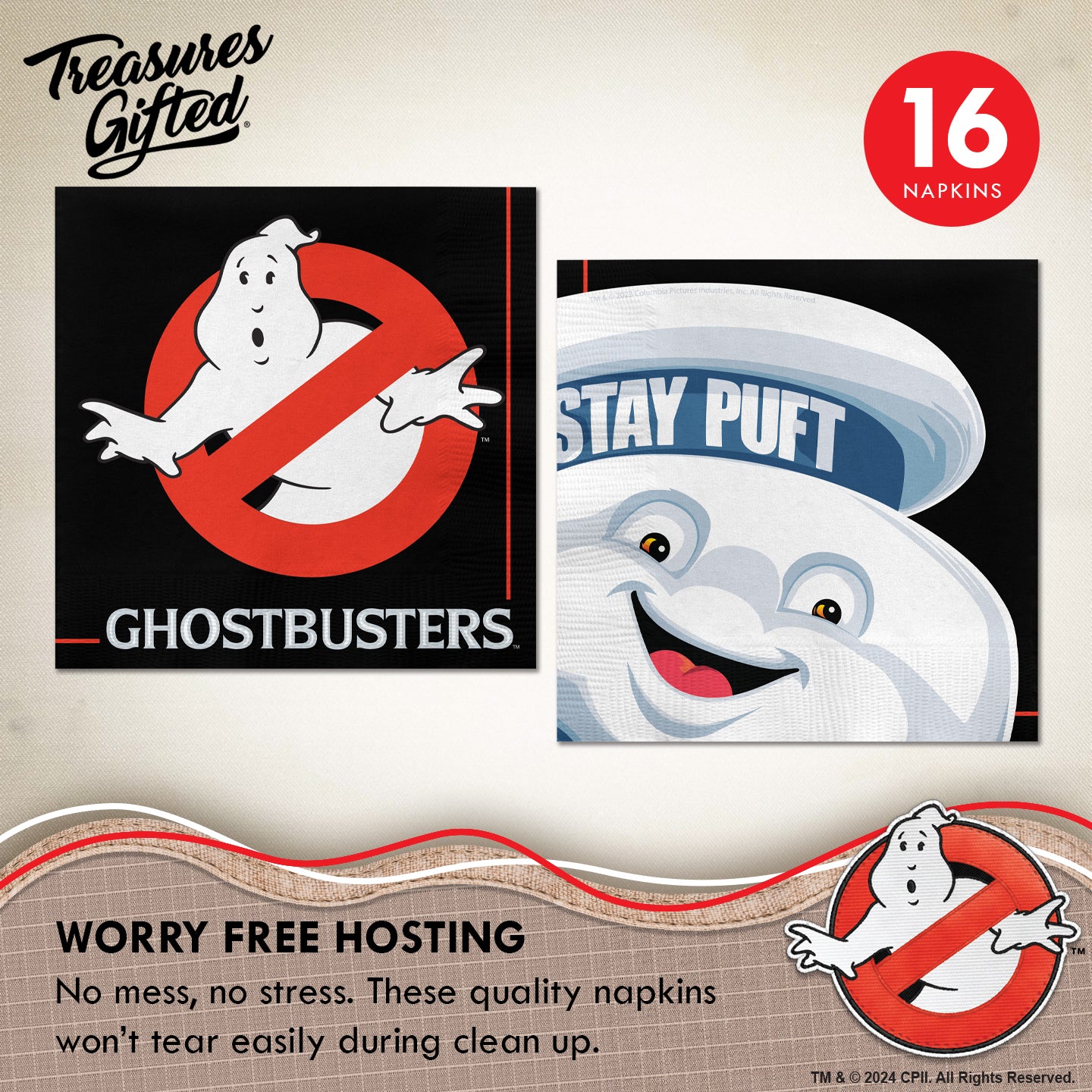 Ghostbusters Party Supplies Ultimate Set for 16 Guests